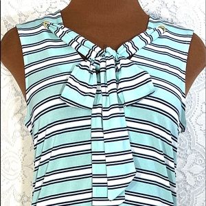 New With Tag The Limited Tops Size Medium Stripes Blue Black White